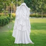 মুসলিমা সেট সাদা - Image 2